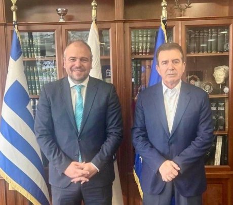Συνάντηση Φίλιππου Φόρτωμα με τον Υπουργό Προστασίας του Πολίτη Μιχάλη Χρυσοχοΐδη