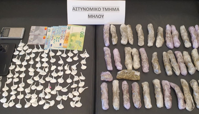 Μεγάλη σύλληψη για ναρκωτικά - Κατασχέθηκαν 142 συσκευασίες κοκαΐνης και κάνναβης